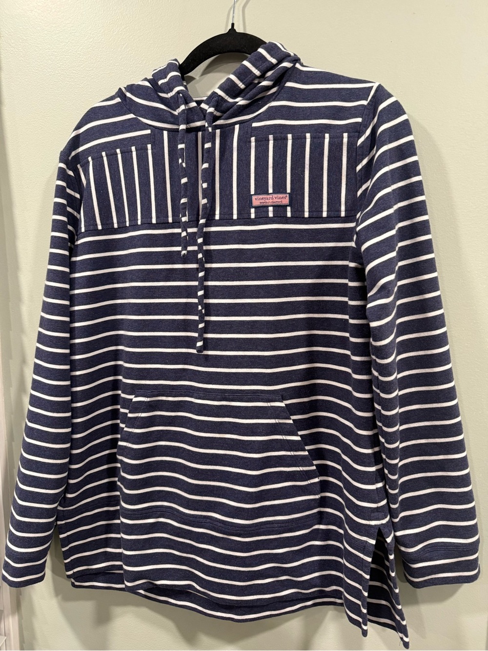 Vineyard Vines Navy & White Striped Pullover Hoodie